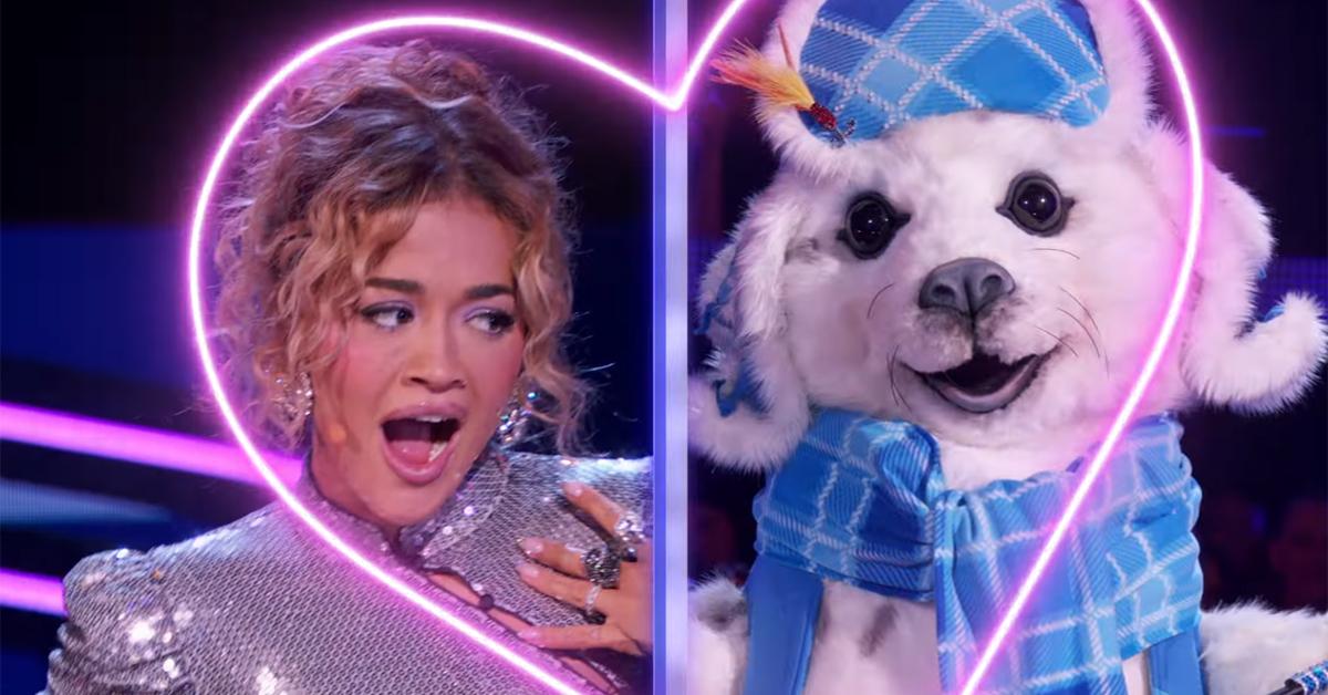 (l-r) Rita Ora and The Seal on 'The Masked Singer'