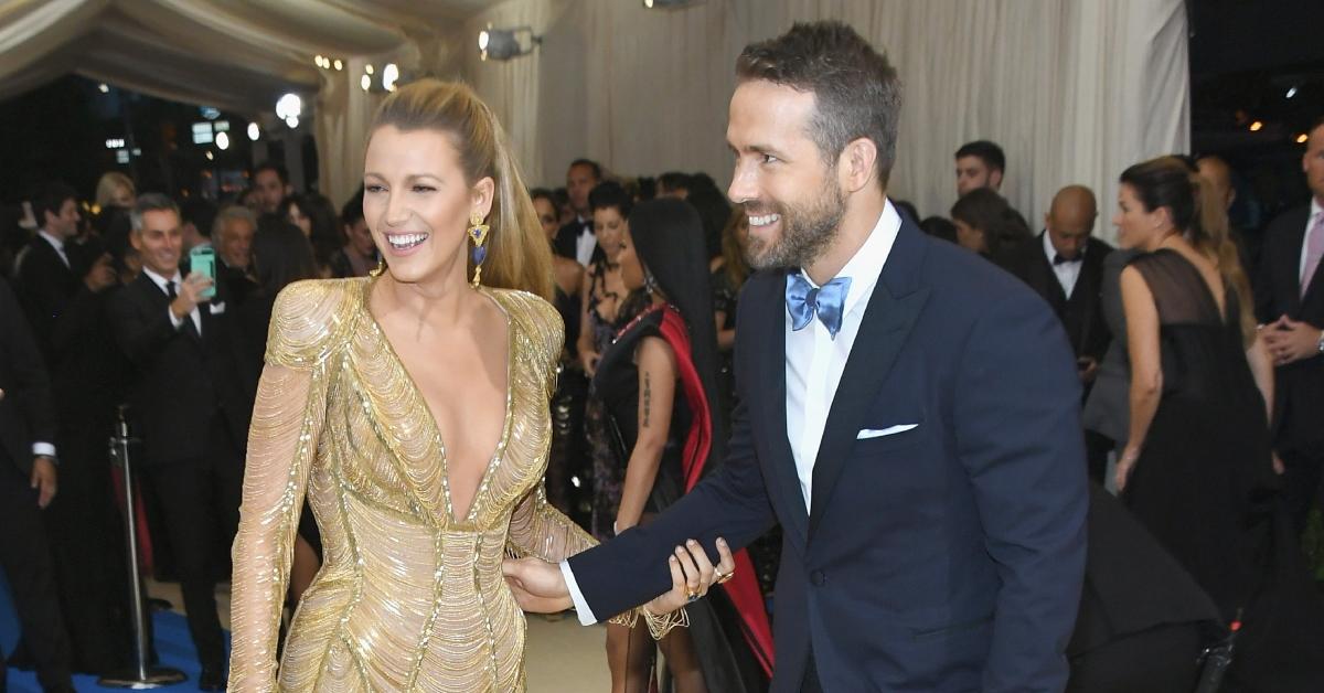 Blake Lively and Ryan Reynolds at the Met Gala in 2017