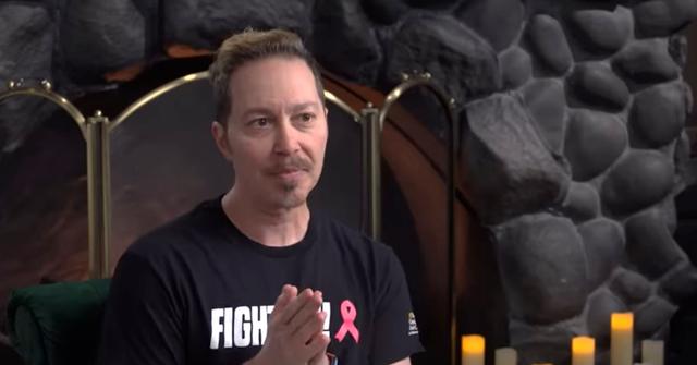 Sam Riegel in the video informing viewers of his cancer diagnosis