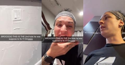 Angie's List wall hole fail TikTok