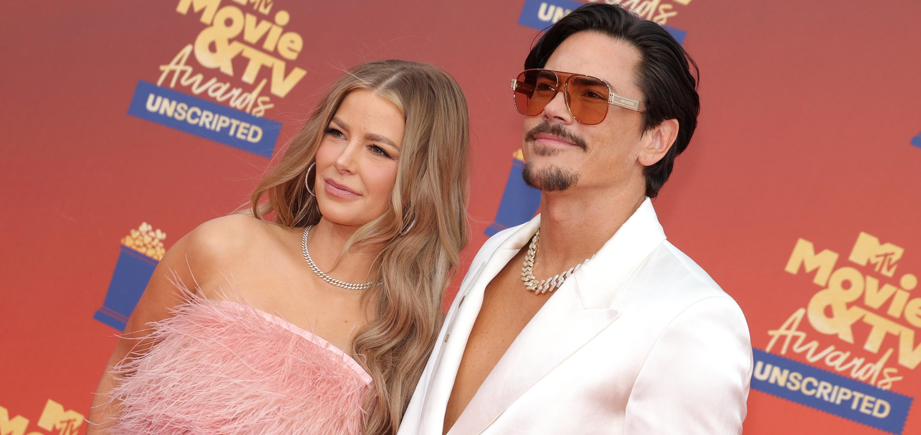 Ariana Madix and Tom Sandoval attend the 2022 MTV Movie & TV Awards: UNSCRIPTED on June 5, 2022. 