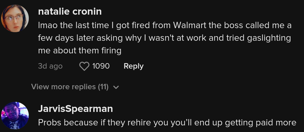 walmart gaslighting firing