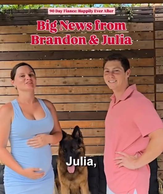 '90 Day Fiancé' couple Julia and Brandon are pregnant
