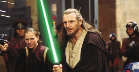 Liam Neeson as Qui-Gon Jinn in 'Star Wars: Episode I — The Phantom Menace.'