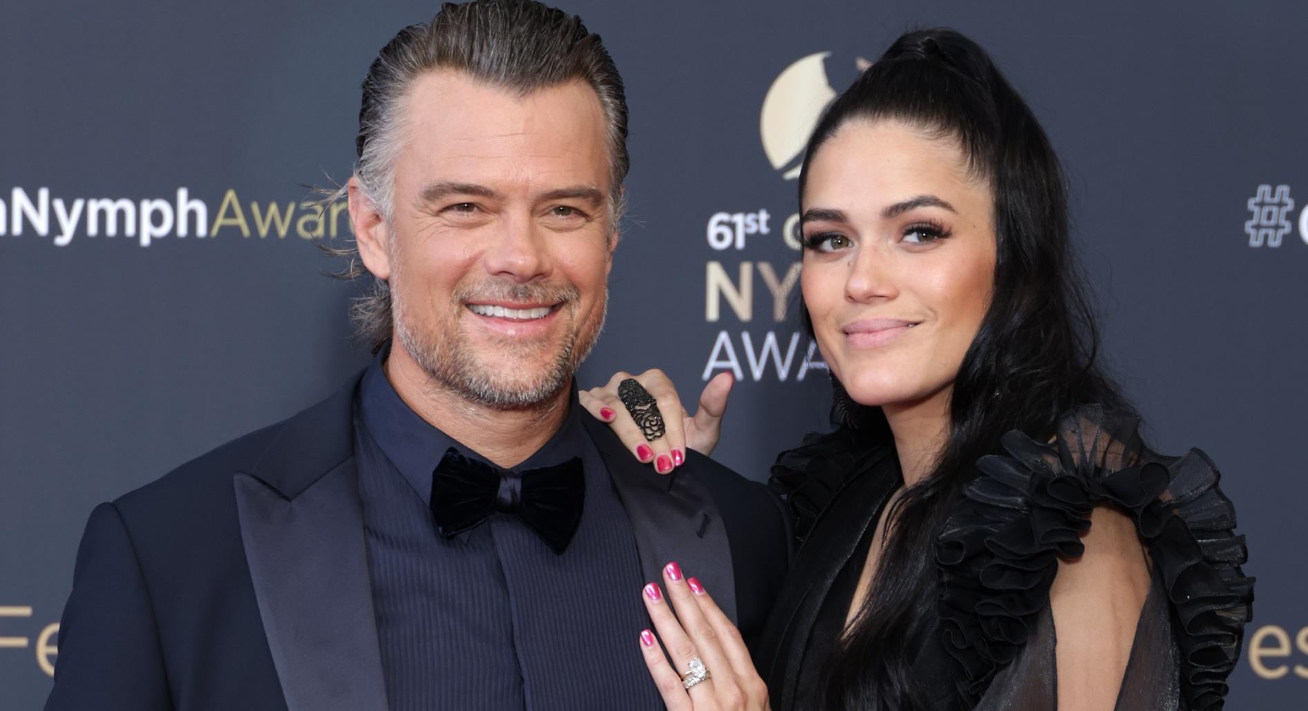 Josh Duhamel and Audra Mari attend the "Nymphes D'Or - Golden Nymphs" Award Ceremony