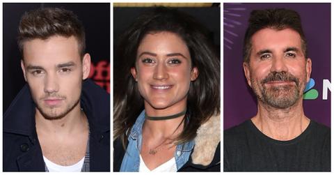 Liam Payne, Katie Waissel, and Simon Cowell.