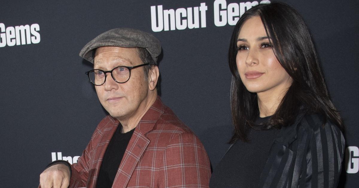 Rob Schneider and Patricia at the Uncut Gems premiere.