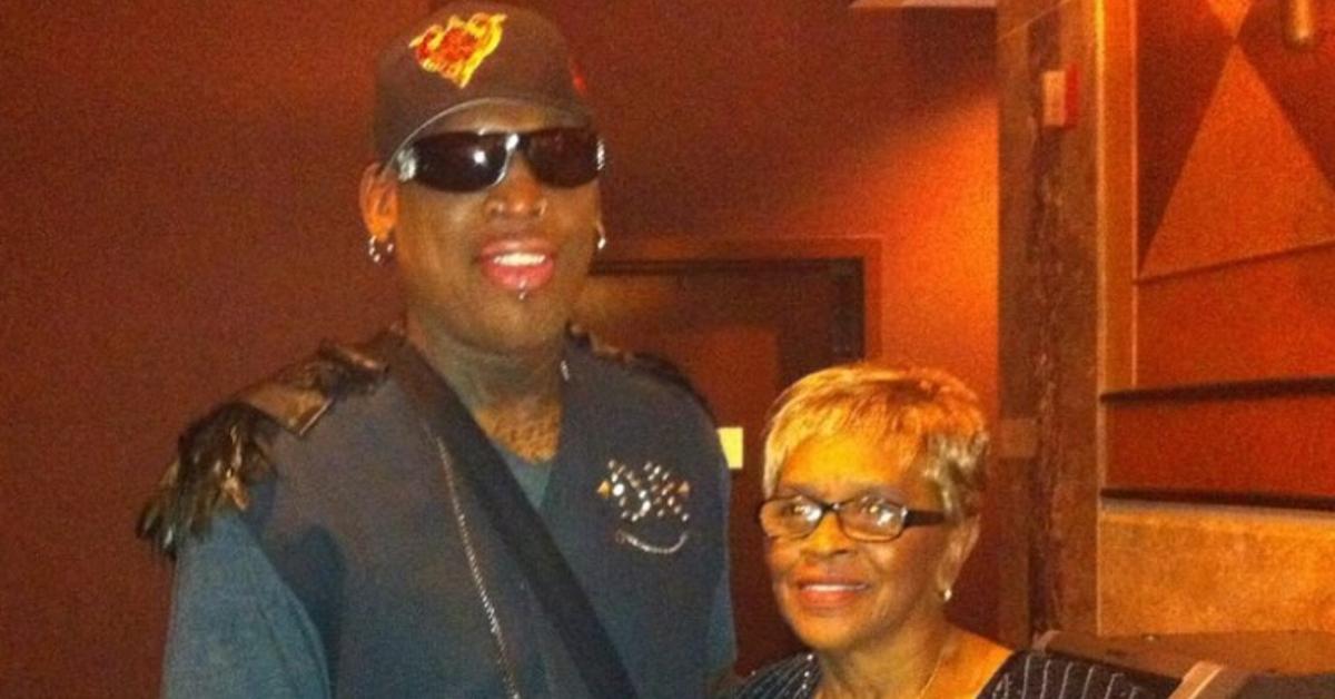 Dennis Rodman and mother Shirley