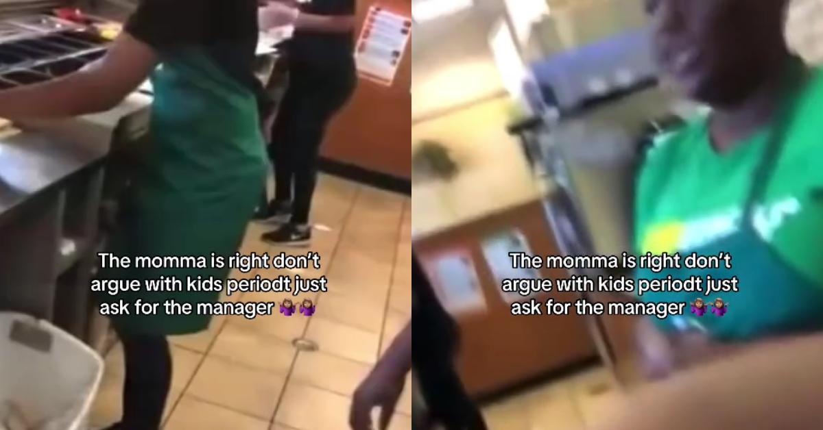 Subway Manager Scolds Customer for Arguing With Teenage Workers