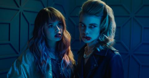 Lucy Fry and Debby Ryan in 'Night Teeth'