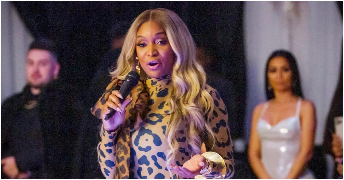 Marlo Hampton speaking during a scene of 'RHOA' Season 14.