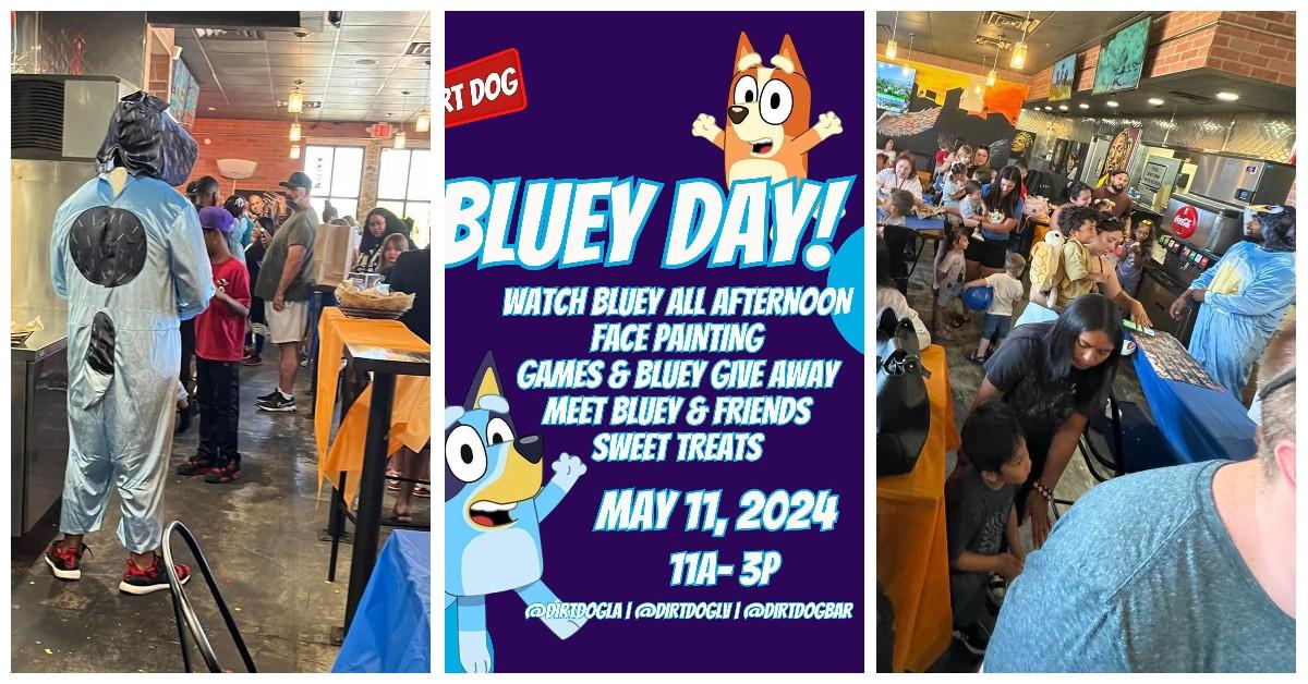 Bluey Day! at Dirt Dog pics