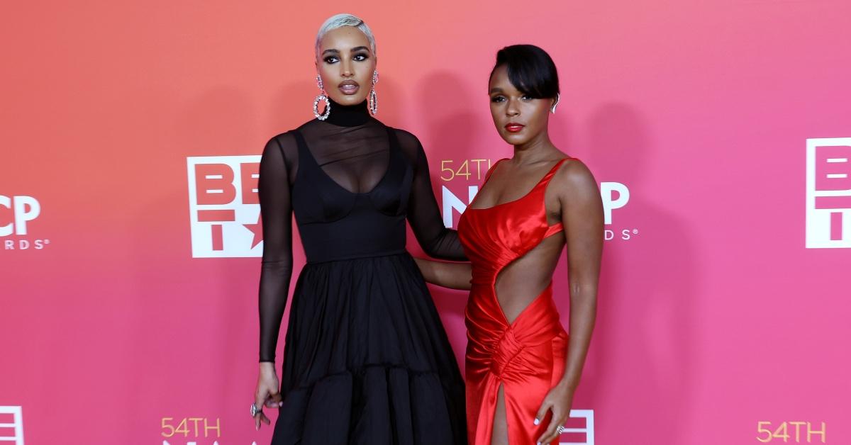 Model Stephanie Silva and Janelle Monáe attend 