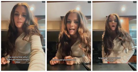 Waitress doesn't get tipped on pork chops