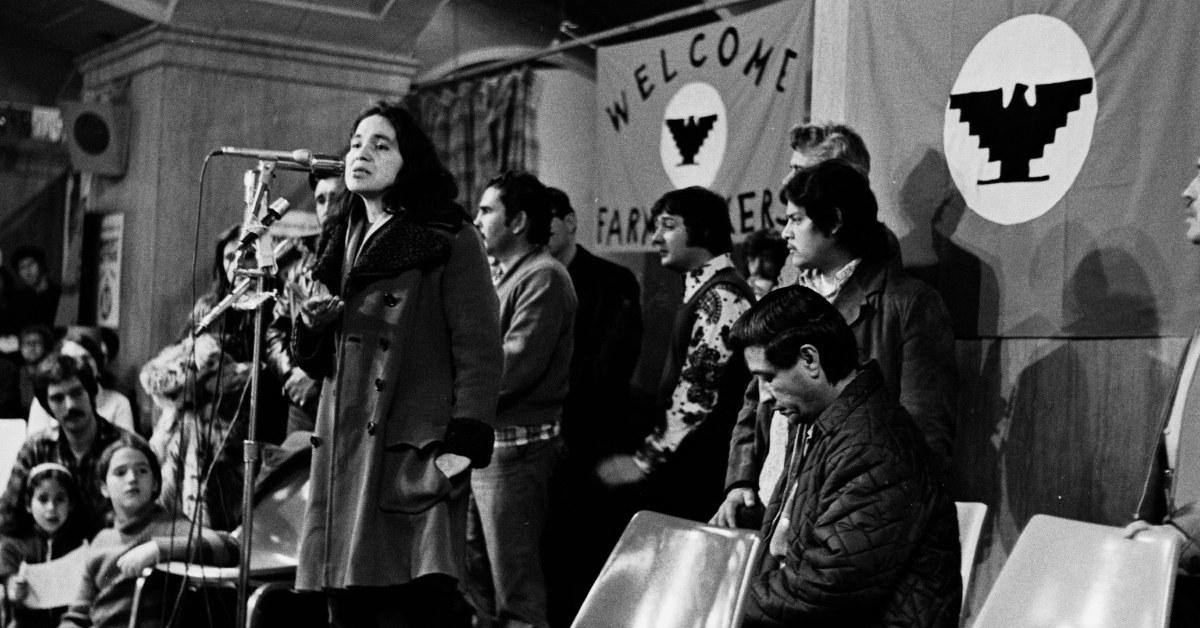 Cesar Chavez and Dolores Huerta launch New York Lettuce Boycott.