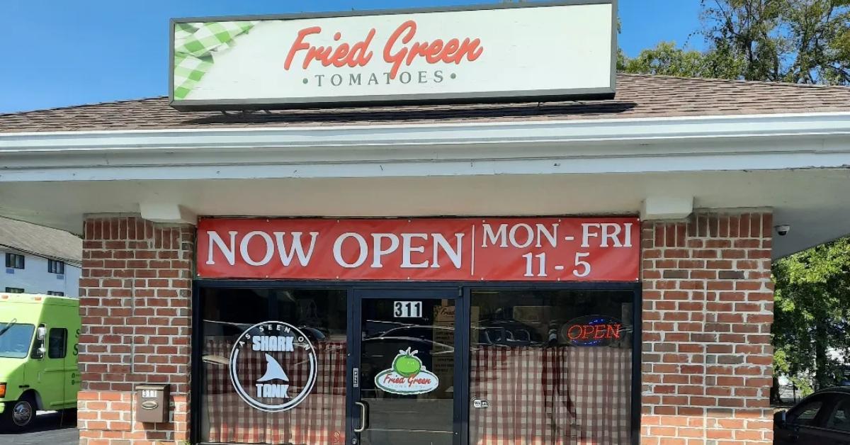 The Fried Green Tomatoes brick and mortar restaurant.