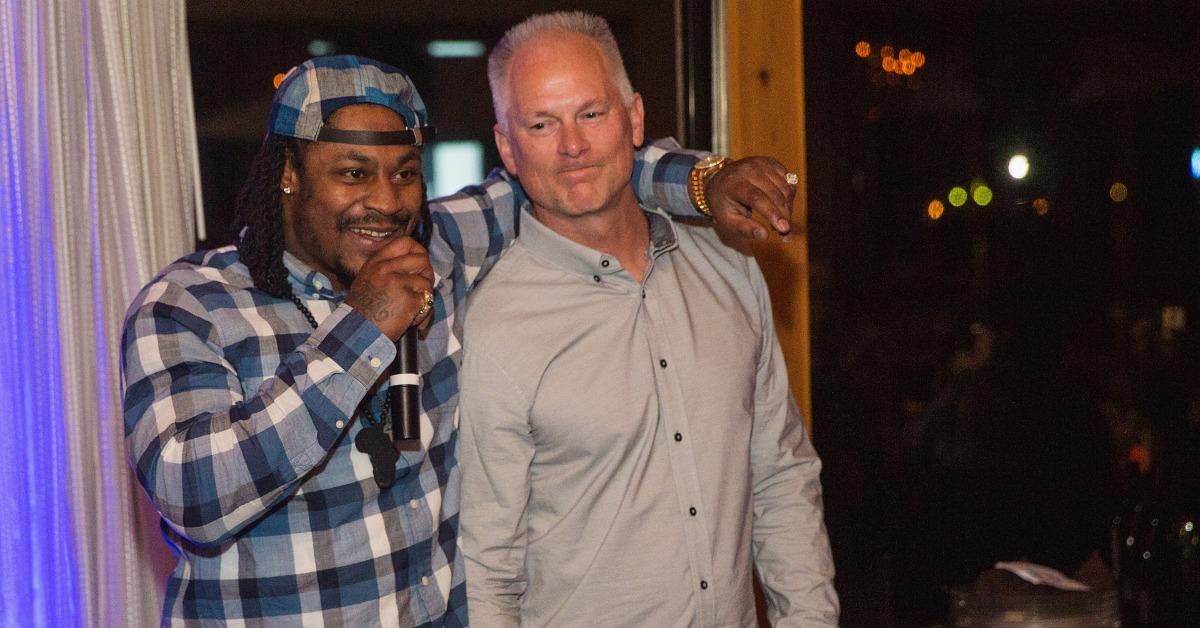 Marshawn Lynch and Kenny Mayne