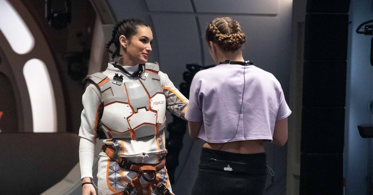 Ashley Iaconetti in the spacesuit in FOX's 'Stars on Mars.'