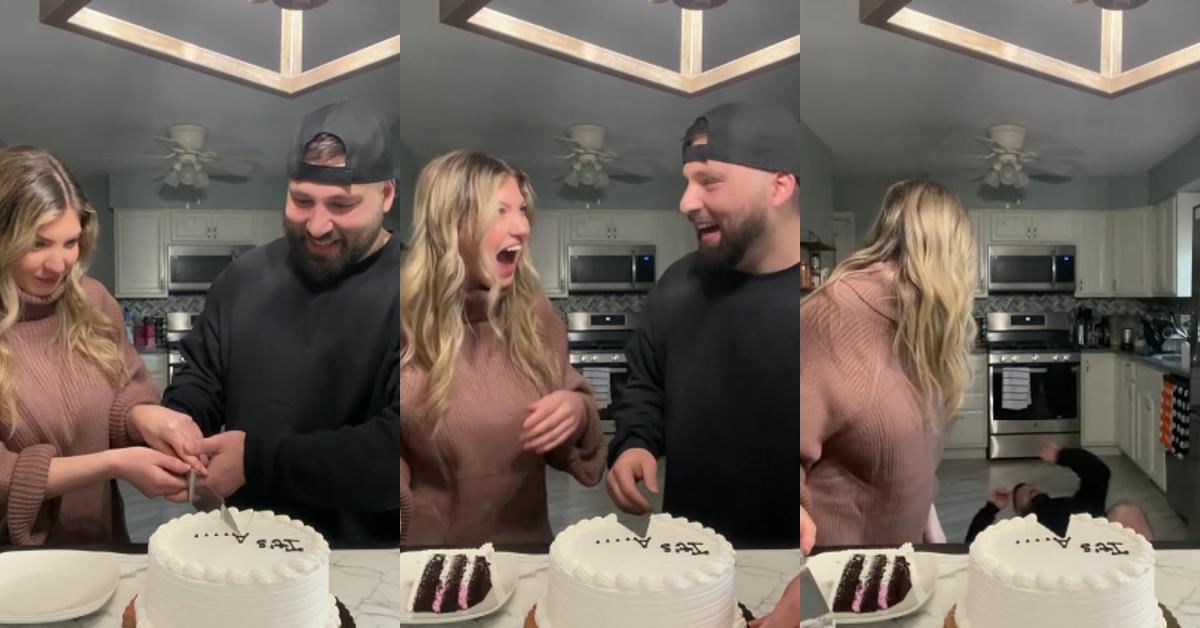 Dad Faints at Gender Reveal After Learning Wife’s Having a Girl