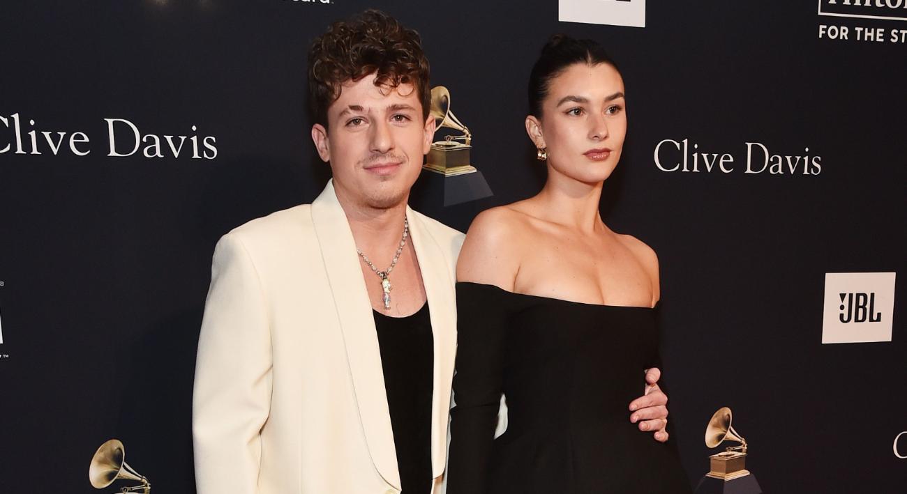 Charlie Puth and Brooke Sansone attend the Pre-GRAMMY Gala