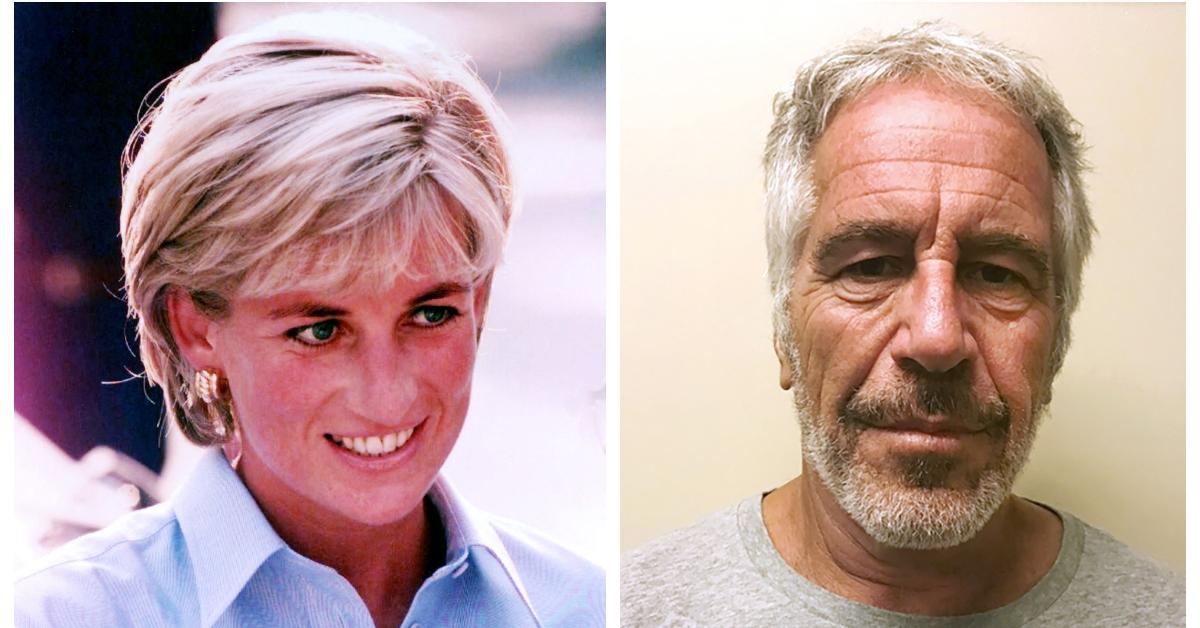 (L-R): Princess Diana; Jeffrey Epstein