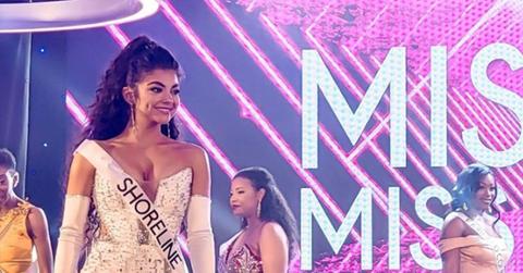 Gabriella competing in the Miss Connecticut pageant