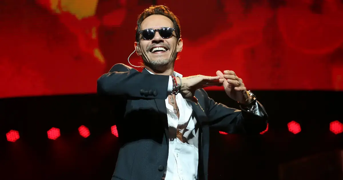 Marc Anthony performs on-stage