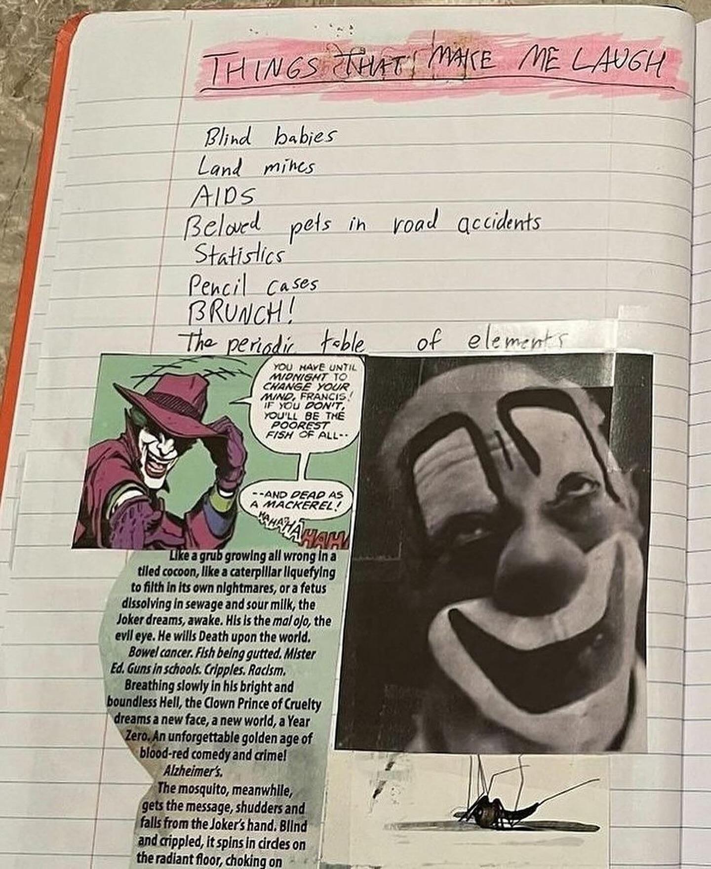 heath ledger joker diary