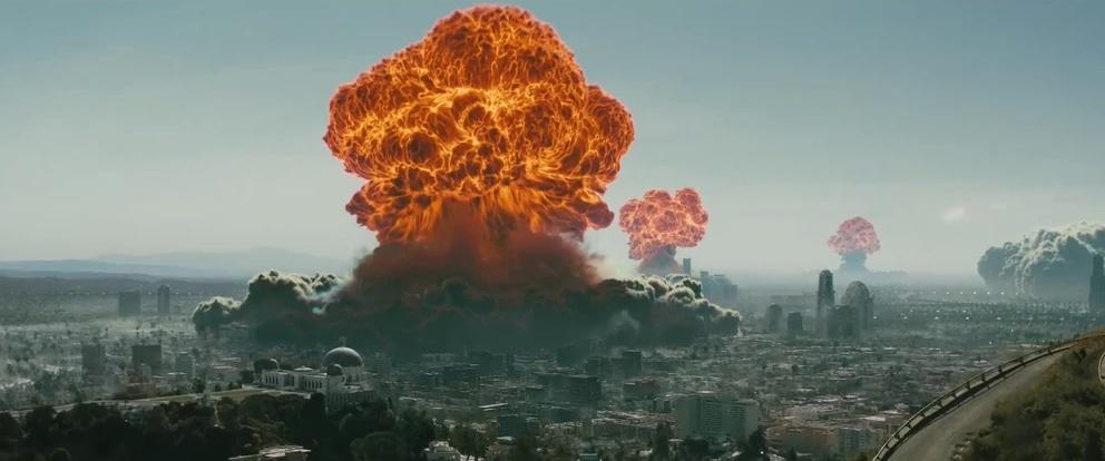 The nuclear bomb dropping in 'Fallout'