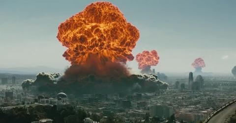 The nuclear bomb dropping in 'Fallout'