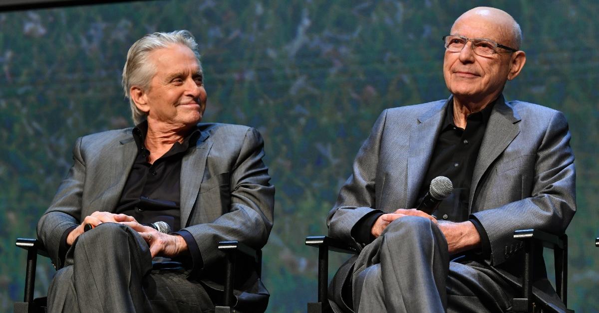 Alan Arkin and Michael Douglas at a FYSEE panel for 'The Kominsky Method.'