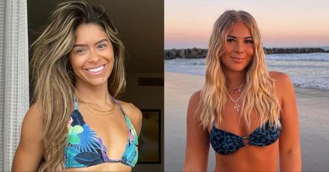 Taylor Frankie Paul and McKenna Rowley facing the camera in a side by side wearing bikinis