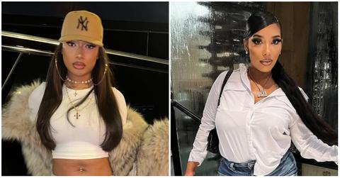 (l-r): Megan Thee Stallion and Kelsey Harris