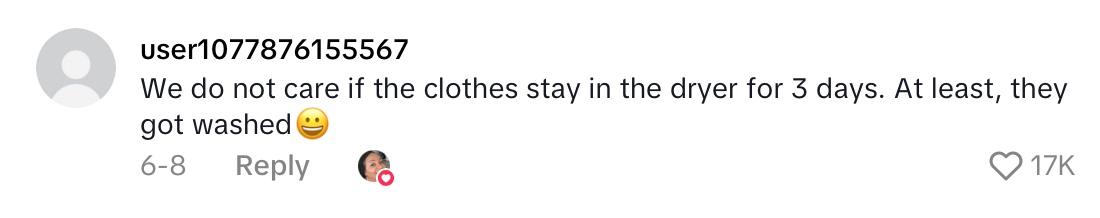 Comment on viral video about woman's "We Do Not Care Club."
