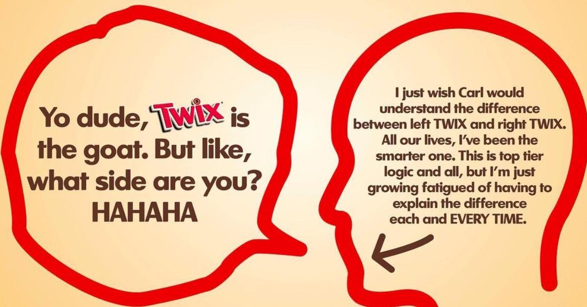 left and right twix shirts