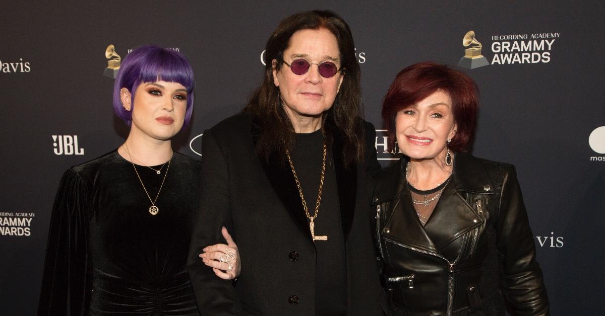 Kelly, Ozzy, and Sharon Osbourne.