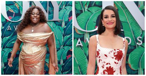 Alex Newell and Lea Michele at the 2023 Tony Awards