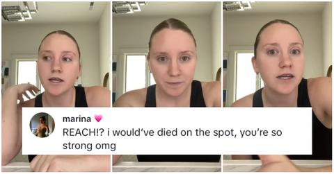 creepy guy tries to grab kid starbucks