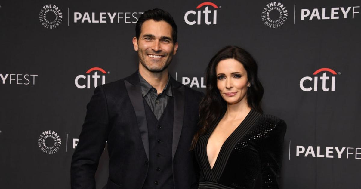 Tyler Hoechlin and Elizabeth 'Bitsie' Tulloch attend attend the 39th Annual PaleyFest LA - Superman & Lois at Dolby Theatre on April 03, 2022 in Hollywood, California.