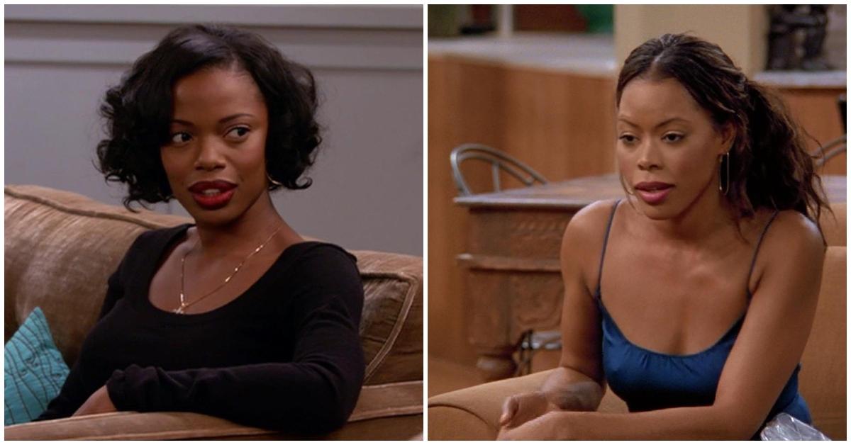 Jill Marie Jones and Golden Brooks look serious in an episode of 'Girlfriends'