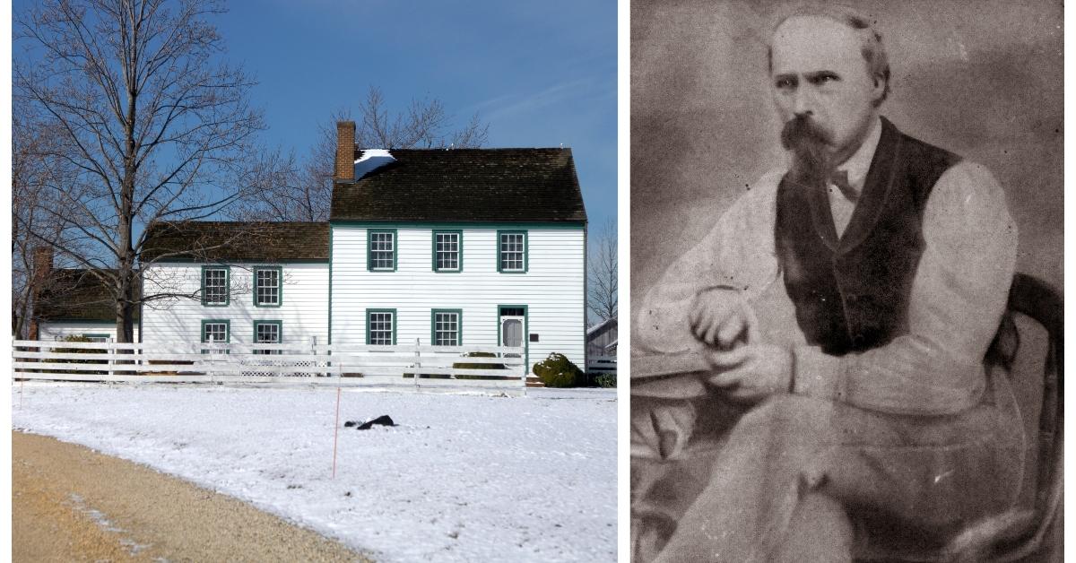 Dr. Samuel Mudd and his home where he treated John Wilkes Booth's broken leg.