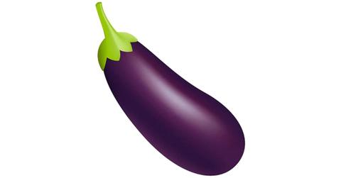 The eggplant emoji.