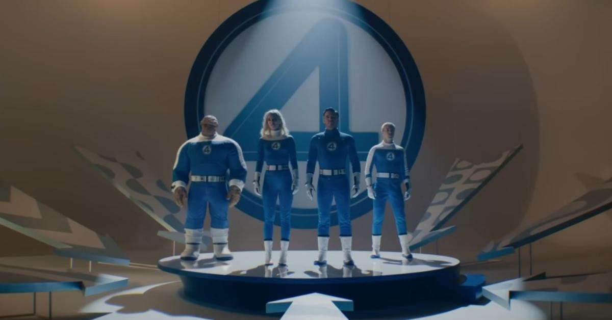 'Fantastic Four' including Thing (Benjamin J. Grimm), Mr. Fantastic (Reed Richards), Invisible Woman (Susan Storm), and Human Torch (Johnny Storm)