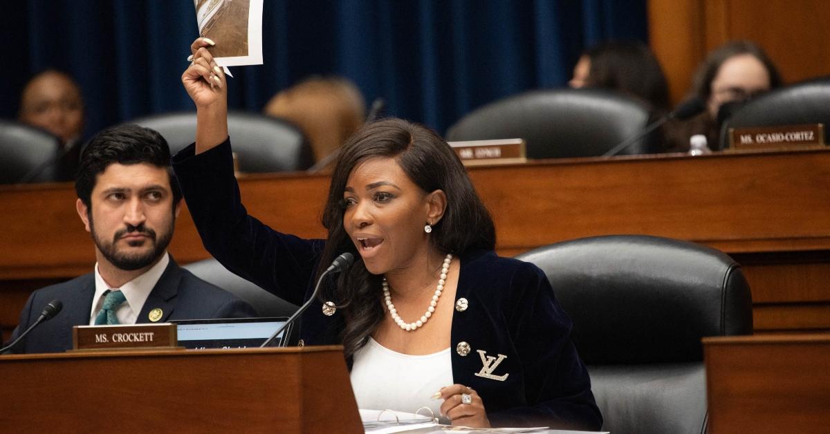 Jasmine Crockett at the US House Oversight Committee hearing “The Basis for an Impeachment Inquiry of President Joseph R. Biden, Jr.”