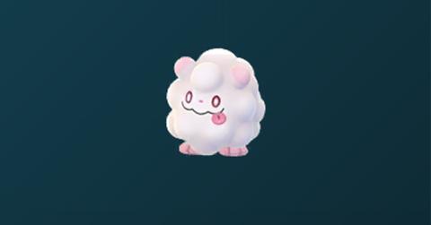 Swirlix as it appears in 'Pokémon GO'