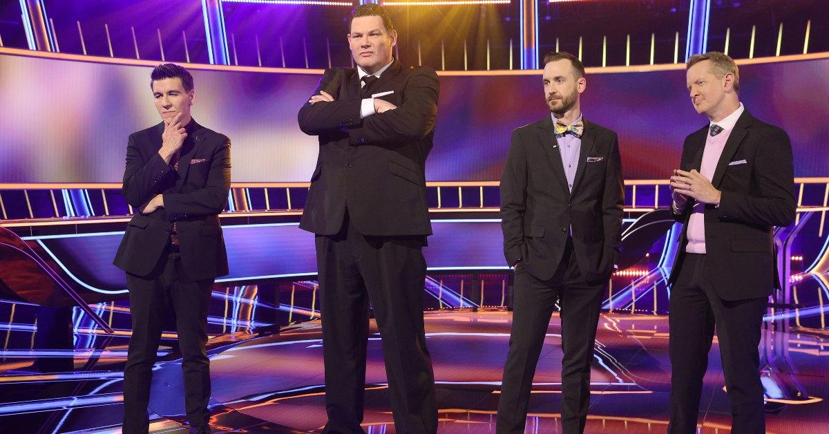 James Holzhauer, Mark Labbett, Brad Rutter, and Ken Jennings