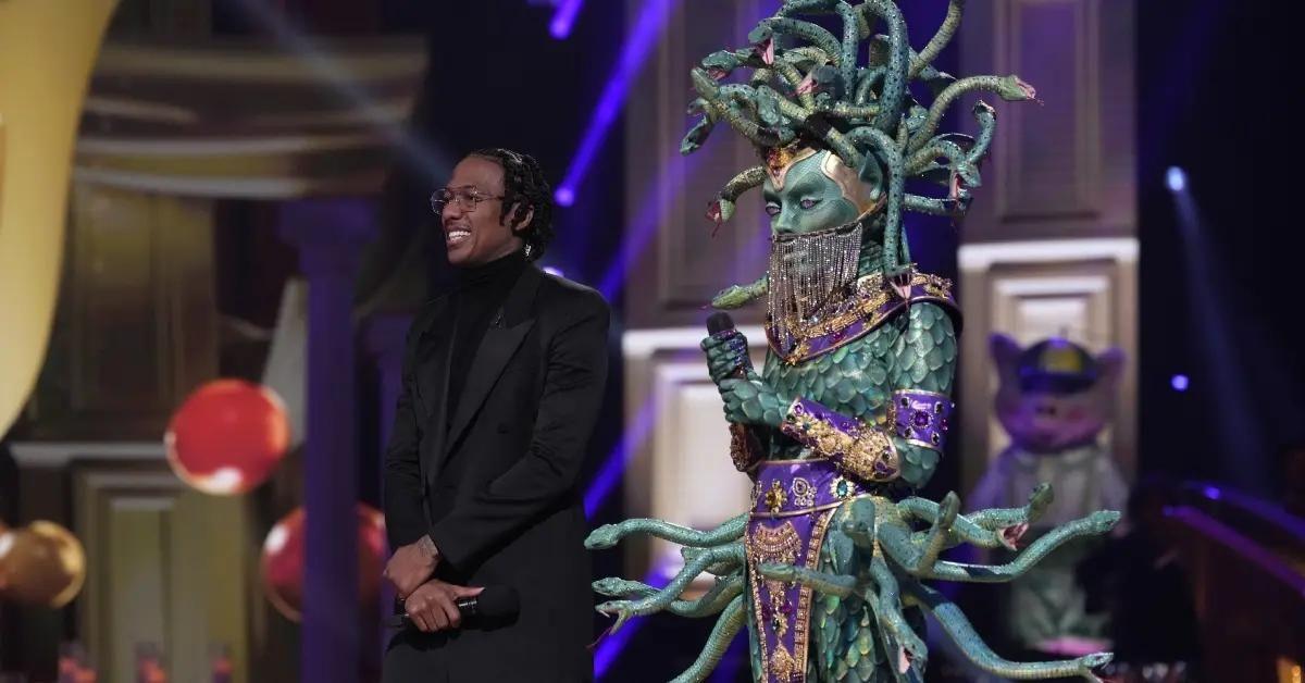 Host Nick Cannon and Medusa on 'The Masked Singer'