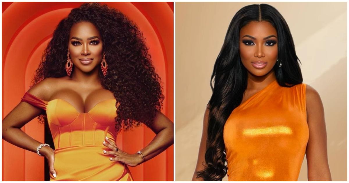 (l-r): Kenya Moore and Brittany Eady