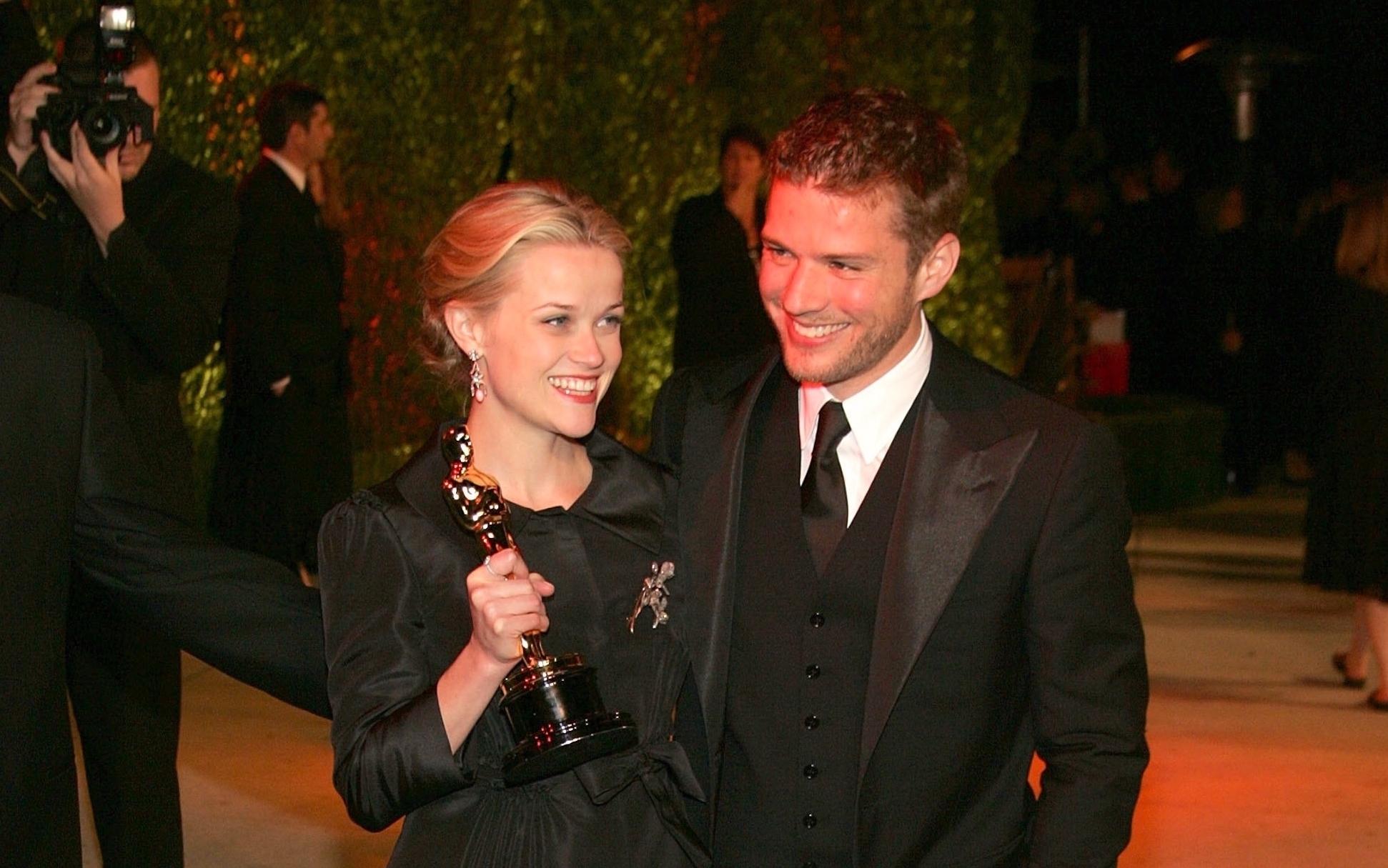 Reese Witherspoon and Ryan Phillippe divorced shortly after her Best Actress win.