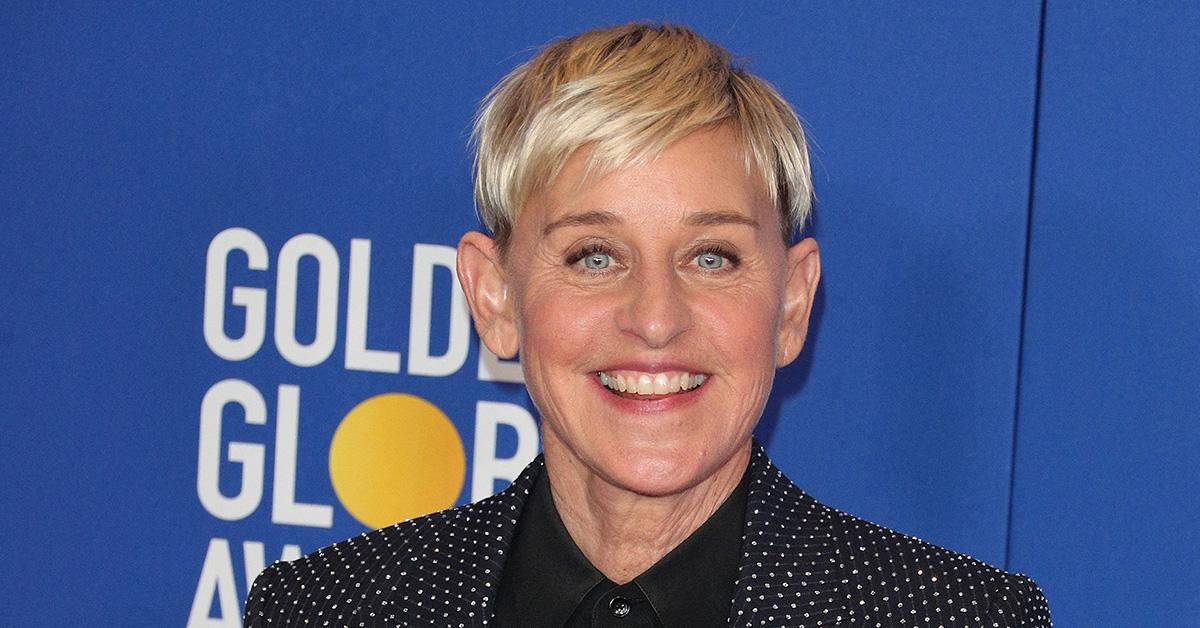 Ellen DeGeneres at the 2020 Golden Globe Awards. 